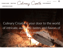 Tablet Screenshot of culinary-croatia.com